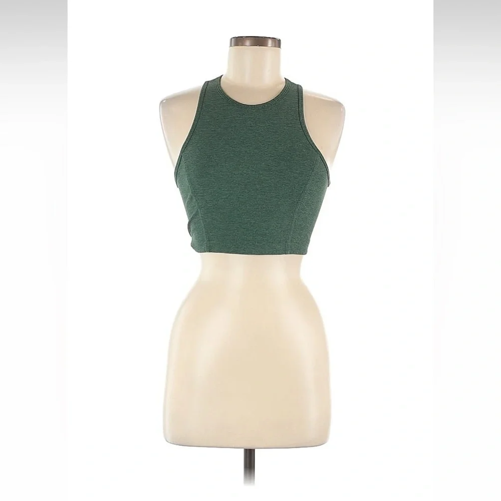 Outdoor Voices Longline Sports Bra in Green